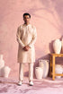 SHRESTHA By VASTRAMAY Men's Beige Silk Blend Kurta